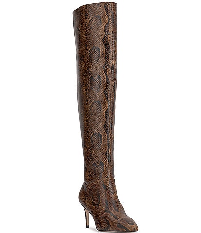 Jessica Simpson Verity Snake Print Knee High Boots