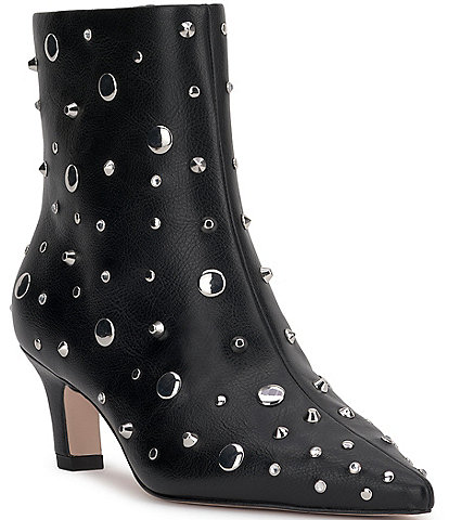 Jessica Simpson Viviana Stud & Rhinestone Booties