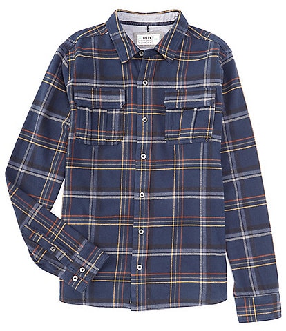 JETTY Arbor Flannel Small Plaid Long Sleeve Woven Shirt