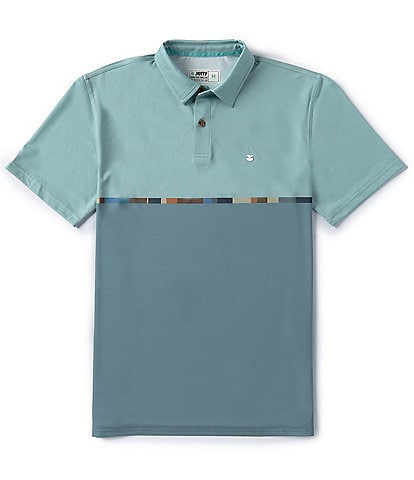 JETTY Bunker Golf Performance Stretch Short Sleeve Polo Shirt