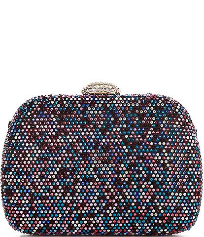 Jewel by Badgley Mischka Maria Multi Color Jewel Tone Crystal Minaudiere