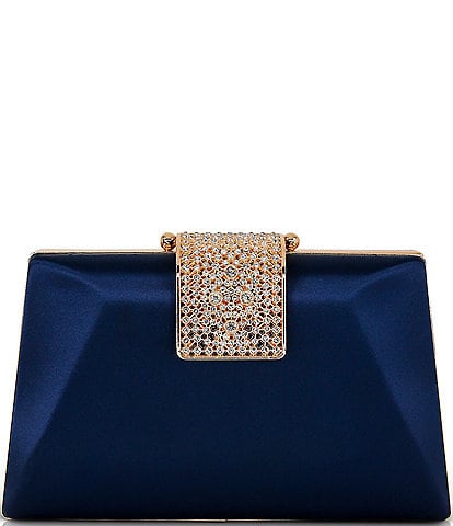 Jewel by Badgley Mischka Amira Faceted Shape Minaudiere Clutch