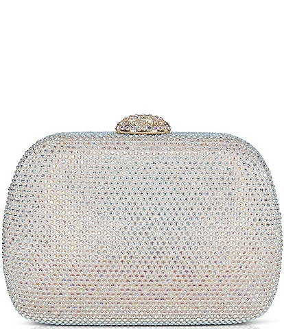 Jewel by Badgley Mischka Eden Crystal Aurelias Borealis Minaudiere Clutch