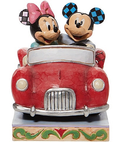 Jim Shore Disney Tradition Collection Minnie and Mickey in Car Figurine