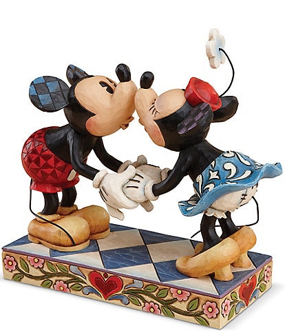 Jim Shore Disney Traditions by Jim Shore Mickey and Minnie Mouse Smooch For My Sweetie Figurine