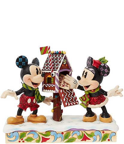 Jim Shore Disney Traditions Mickey And Minnie Letter To Santa Figurine