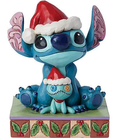 Jim Shore Disney Traditions Santa Stitch with Scrump Figurine