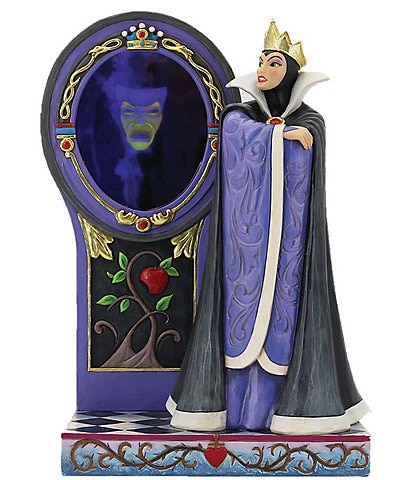 Jim Shore Disney Traditions Snow White And The Seven Dwarfs - Evil Queen Magic Mirror Scene Figurine