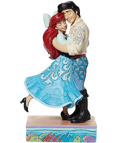 Jim Shore Disney Traditions The Little Mermaid Two World's United - Ariel And Eric Love Figurine