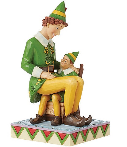 Jim Shore Elf by Jim Shore Buddy Elf Sitting On Papa's Lap Figurine