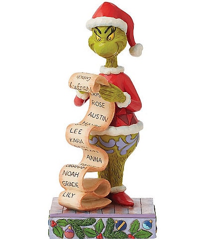 Jim Shore Grinch by Jim Shore Dr. Seuss Grinch Holding a Naughty/Nice List Figurine