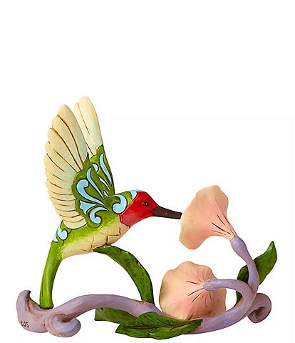 Jim Shore Heartwood Creek Collection Hummingbird With Flower Figurine