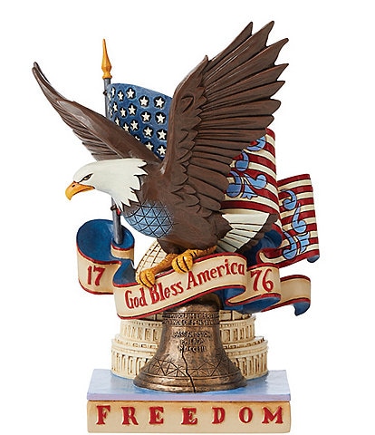 Jim Shore Heartwood Creek Collection Patriotic Freedom Eagle Figurine
