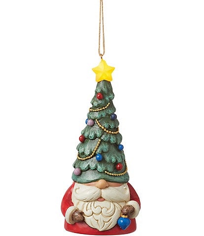 Jim Shore Heartwood Creek LED Lighting Gnome Tree Hat Ornament