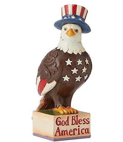 Jim Shore Heartwood Creek Patriotic Bless American Eagle Figurine