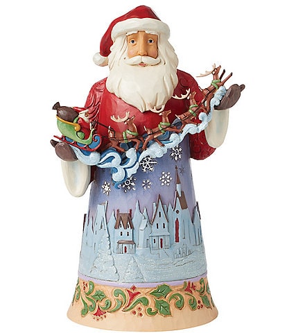 Jim Shore Heartwood Creek Santa with Sleigh Over Night Sky Figurine