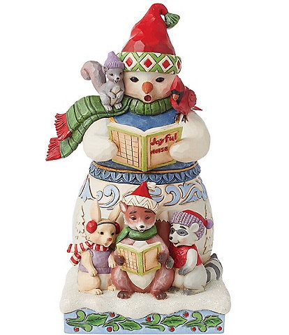 Jim Shore Heartwood Creek Snowmen Snowman & Animals Caroling Figurine