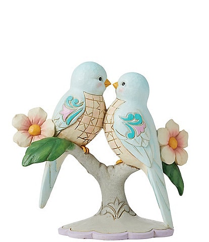 Jim Shore Lovebirds On Floral Branches Figurine