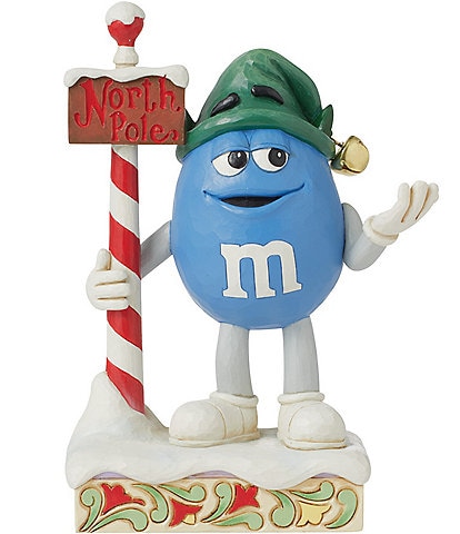 Jim Shore M&M's® by Jim Shore Blue M&M's Character Elf Figurine