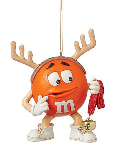 Jim Shore M&M'S® by Jim Shore Orange M&M's Character with Strand of Bells Hanging Ornament