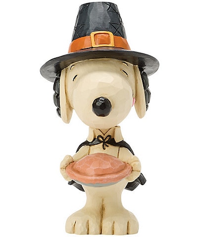 Jim Shore Peanuts Collection Snoopy With Pumpkin Pie Mini Figurine