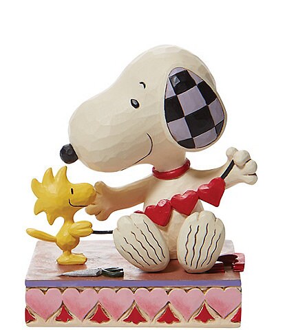 Jim Shore Snoopy With Hearts Garland Figurine