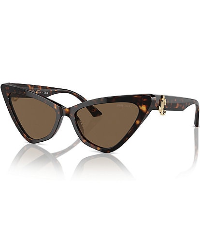 Jimmy Choo Women's JC5008 55mm Havana Cat Eye Sunglasses