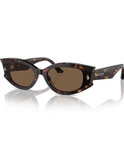Jimmy Choo Women's JC5015U 62mm Havana Oval Sunglasses
