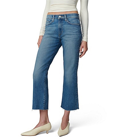 Joe's Jeans The Callie Denim High Rise Cropped Bootcut Raw Hem Jeans