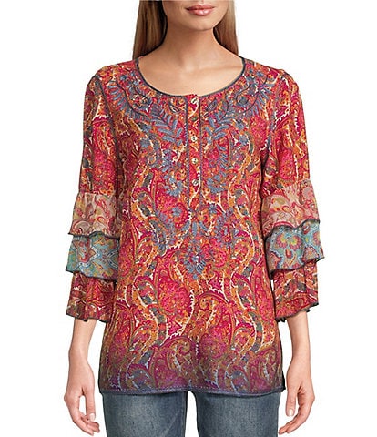 3/4 Sleeve Women's Shirts & Tops | Dillard's