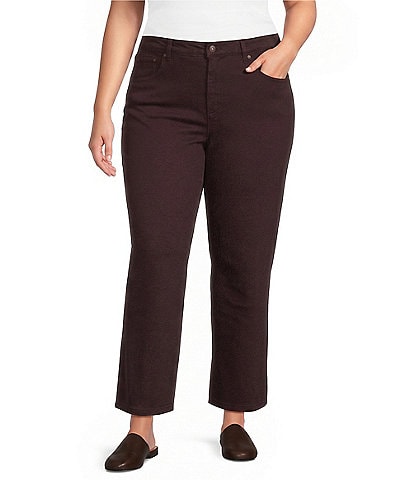 John Mark Plus Size Denim Wide Leg Jeans
