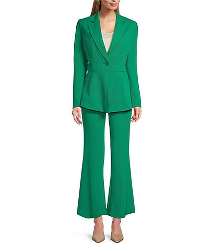 John Meyer 2-Piece Peplum Jacket and Flared Pant Set