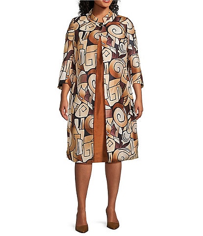 Dillards plus size jacket dresses best sale