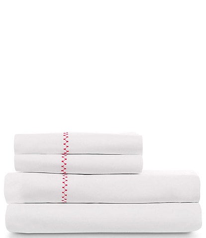John Robshaw Anketi Organic 300-Thread Count Percale Embroidered Sheet Set