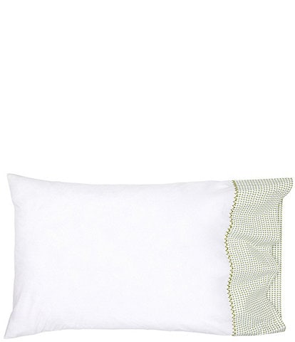 John Robshaw Cinde Cuff Sage Organic Cotton Pillowcase Pair
