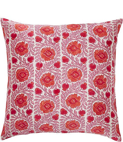 John Robshaw Iyla Berry Cotton & Silk Mushru Square Pillow