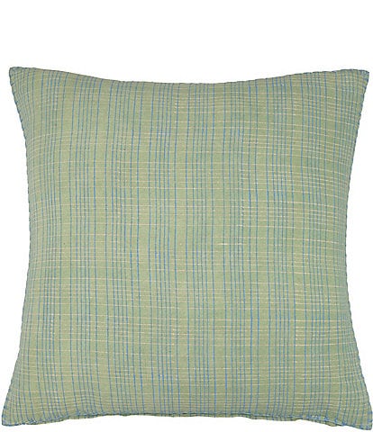 John Robshaw Maanvi Sage Block Print Decorative Square Pillow