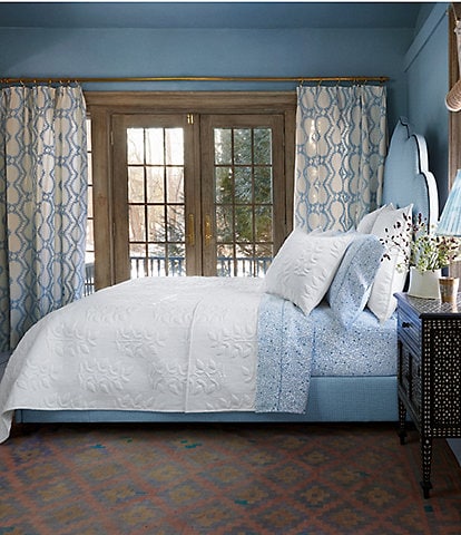 John Robshaw Manya Organic Raised Textured Coverlet