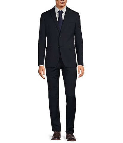 John Varvatos Slim Fit Flat Front Fancy Pattern 2-Piece Suit