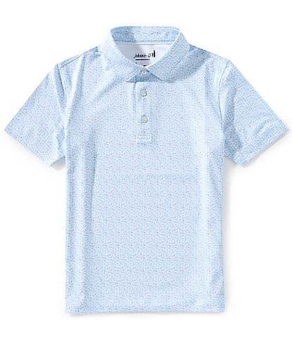Johnnie-O Big Boys 8-20 Four Leaf Polo Shirt