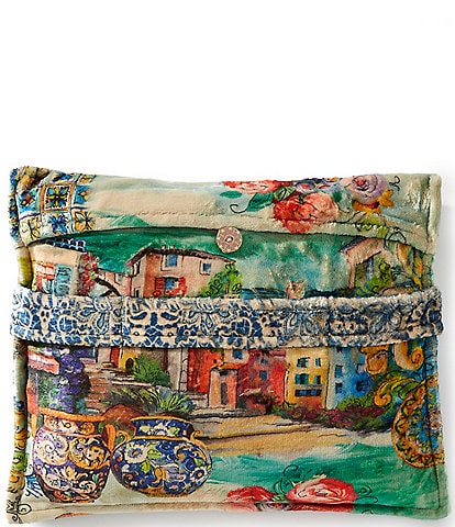 JOHNNY WAS Christy Travel Reversible Cozy Blanket