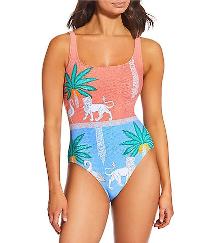 JOHNNY WAS JW X Paolita Circe's Garden Tank One Piece Swimsuit