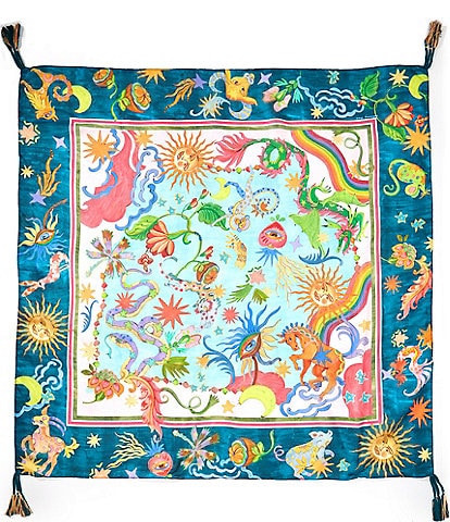JOHNNY WAS Kayla Print Silk Square Scarf