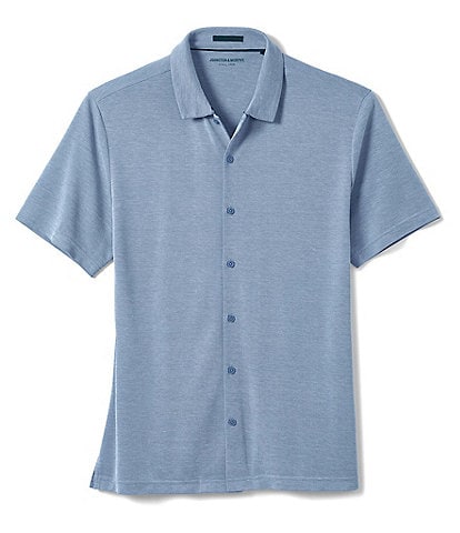 Johnston & Murphy Birdseye Short Sleeve Woven Shirt