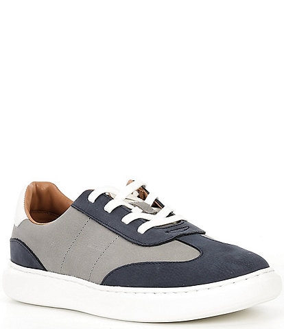 Johnston & Murphy Boys' Anders Leather T-Toe Lace Up Sneakers (Youth)