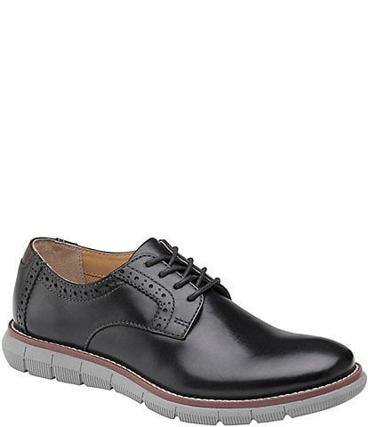Johnston & Murphy Boys' Holden Leather Plain Toe Oxfords (Youth)