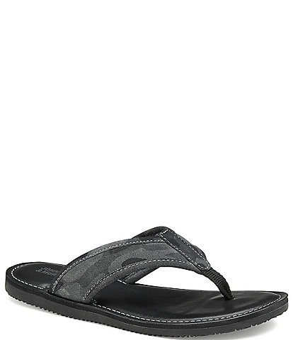 Johnston & Murphy Boys' Norris Camouflage Print Thong Sandals (Youth)