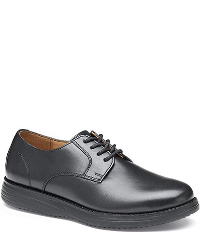 Johnston & Murphy Boys' Upton Plain Toe Leather Lace Up Oxfords (Youth)