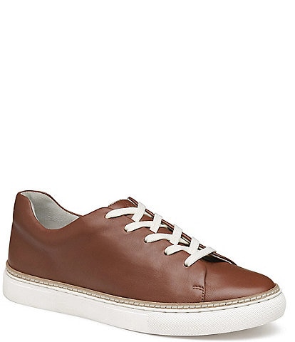 Johnston & Murphy Callie Leather Lace-Up Sneakers