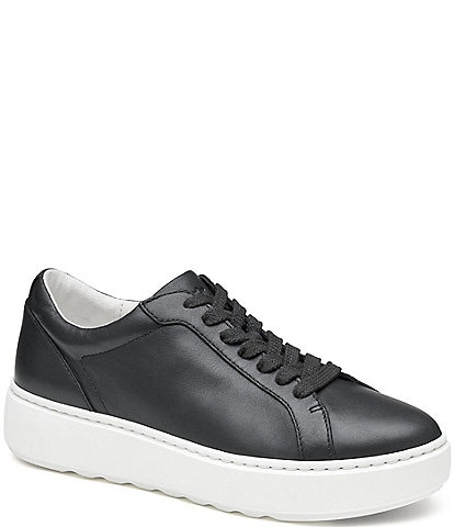 Johnston & Murphy Cammie Lace Up Leather Sneakers